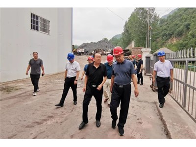 商南縣縣委常委、副縣長(zhǎng)陳開峰帶領(lǐng)縣相關(guān)部門負(fù)責(zé)人到青山礦業(yè)召開現(xiàn)場(chǎng)專題會(huì)議